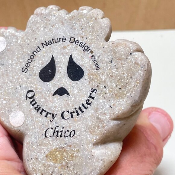 Adorable Quarry Critters Cat “Chico” 2000 Figurine Second Nature Design Big Smil - Picture 6 of 11